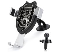FZMVSQH Vintage Camera Universal Car Phone Holder Upgraded 3-in-1 Car Phone Holders Mount Smartphone Mount Cell Phone Car Mounts with Suction Cup for Car Dashboard Windshield Air Vent