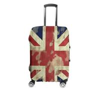 FZMVSQH Vintage Union Jack British Flag Luggage Cover Travel Suitcase Covers for Luggage Elastic Carry on Luggage Covers for Suitcase Tsa Approved Washable Luggage Sleeve Protector Fits 18-32 Inch