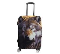 FZMVSQH Wolves And Dream Catchers Luggage Cover Travel Suitcase Covers for Luggage Elastic Carry on Luggage Covers for Suitcase Tsa Approved Washable Luggage Sleeve Protector Fits 18-32 Inch, style