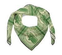 FZMVSQH Women Head Hair Scarf Irish Blessing St Patrick's Day Printed Women Small Square Scarf 27" X 27" Breathable Lightweight Neckerchief Headscarf Scarf for Sleeping, Irish Blessing St Patrick's