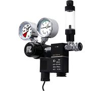 FZONE Aquarium Co2 Regulator Aquarium DC Solenoid Bubble Counter and Check Valve Plant Grow DIY CO2 System W21.8 Side Open Cylinder