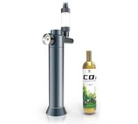 FZONE Desktop Aquarium CO2 System, CO2 Regulator with 45g Disposable CO2 Cartridge, Compatible with 5/8" and 3/8" Threaded Interfaces, Perfect for Nano Aquariums
