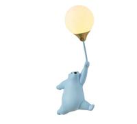 FZQSXAZU Cartoon Wall Light - Bear Hand Holding a Balloon Lamp | G9 Socket, Globe 3D Print PE Shade Cute Art Decor Lights for Kids Room Girls Boys Bedroom Nursery (White,Right) (Blue Left)