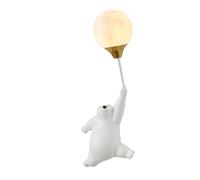 FZQSXAZU Cartoon Wall Light - Bear Hand Holding a Balloon Lamp | G9 Socket, Globe 3D Print PE Shade Cute Art Decor Lights for Kids Room Girls Boys Bedroom Nursery (White,Right) (White Left)