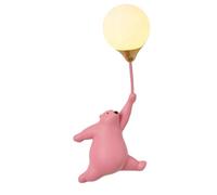 FZQSXAZU Cartoon Wall Light - Bear Hand Holding a Balloon Lamp | G9 Socket, Globe 3D Print PE Shade Cute Art Decor Lights for Kids Room Girls Boys Bedroom Nursery (White,Right) (Right)