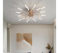 FZQSXAZU Dimmable Modern LED Ceiling Light 42 Heads Acrylic Flush Mount Fixture for Restaurant Bedroom Living Room 3000 6000K Adjustable Brightness Gold Finish 18
