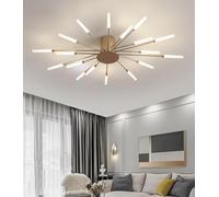 FZQSXAZU Modern Dimmable LED Ceiling Light 42 Heads Acrylic Flush Mount Fixture for Restaurant Bedroom Living Room 3000 6000K Adjustable Color Temperature Gold Finish Stylish Design