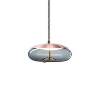 FZQSXAZU Nordic Lamps Modern Creative Personality Dining Room Bar Table Pendant Light Large Glass Home Restaurant Cafe Copper Adjustable Hanging Wire Single Head Drop Commemoration Day