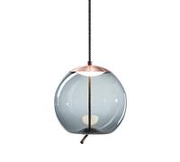 FZQSXAZU Nordic Lamps Modern Creative Personality Dining Room Bar Table Pendant Light Large Glass Home Restaurant Cafe Copper Adjustable Hanging Wire Single Head Drop Commemoration Day