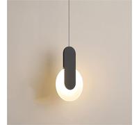 FZQSXAZU Pendant Light Ceiling Shade Adjustable Modern Black Dimmable Bar 5W/10W Circular Linear Hanging Industrial Long Contemporary Chandelier and Hanging(30cm)