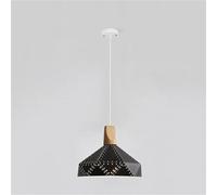 FZQSXAZU Pendant Light Ceiling Shade Nordic Restaurant Single Head Creative Bar Small Lamp Retro Industrial Chandelier Lamps for Kitchen Island Chandeliers(Noir)