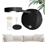 FZQSXAZU Wall Picture Lights, Art Light - LED MURD PLIME TIMING CONNECTION Rechargeable Image Lamp Battery 2000mah, Remote Induction Modes 3 for Reading, Working, Study
