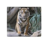 FZQVSGW Leather Wallet for Men Mountains And Rivers Bifold Wallet PU Card Holder Small Credit Card Holder Stylish Small Coin Purse for Women, Tiger in the zoo, One Size