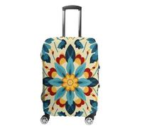 FZQVSGW Luggage Cover for Travel Colorful Arabic Editable File Yellow Fashion Luggage Covers Washable Stretch Suitcases Protector Fits 19-32 Inch Luggage, white, L