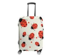 FZQVSGW Luggage Cover for Travel, Ladybugs Pattern Infinite Speckled Fashion Luggage Covers, Washable Stretch Suitcases Protector Fits 19-32 Inch Luggage, white, M