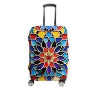 FZQVSGW Luggage Cover for Travel Moroccan Color Fashion Luggage Covers Washable Stretch Suitcases Protector Fits 19-32 Inch Luggage, white, XL