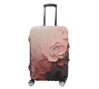 FZQVSGW Luggage Cover for Travel Rose Color Blush And Black Fashion Luggage Covers Washable Stretch Suitcases Protector Fits 19-32 Inch Luggage, white, XL