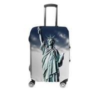 FZQVSGW Luggage Cover for Travel, Statue of Liberty Fashion Luggage Covers, Washable Stretch Suitcases Protector Fits 19-32 Inch Luggage, white, Small