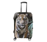 FZQVSGW Luggage Cover for Travel Tiger in The Zoo Fashion Luggage Covers Washable Stretch Suitcases Protector Fits 19-32 Inch Luggage, white, XL