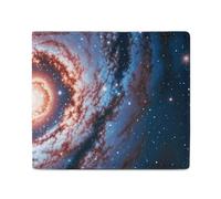 FZQVSGW Planet Stars And Galaxy Wallet, Leather Bifold Wallet, Slim And Stylish PU Card Holder, Small Coin Purse, Planet Stars and Galaxy, One Size