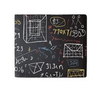 FZQVSGW Planet Stars And Galaxy Wallet, Leather Bifold Wallet, Slim And Stylish PU Card Holder, Small Coin Purse, mathematics and physics, One Size