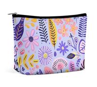 FZQVSGW Small Cosmetic Bag Elegant Roomy Ladybugs Pattern Infinite Speckled Makeup Bags Portable Zipper Pouch Lipstick Bag Travel Toiletry Bag for Best Friend Gift, Soft Purple Pattern, One Size