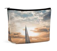 FZQVSGW Small Cosmetic Bag Elegant Roomy Mountains And Rivers Makeup Bags Portable Zipper Pouch Lipstick Bag Travel Toiletry Bag for Best Friend Gift, Sailing Boat on the Sea, One Size