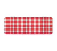 FZQVSGW Stationery Box with Detachable Design Creative Minimalist Storage Box Red And White Checkered ABS Durable Pencil Case 180° Lay-Flat & Secure Snap Closure for Office Supplies