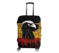 FZQVSGW Suitcase Covers for Luggage Germany Flag Eagle Fashion Luggage Cover Washable Protector Waterproof Suitcase Cover Anti-scratch Travel Suitcases Covers Case for 19-32 Inch Luggages, white, M