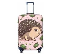 FZQVSLCM Cartoon hedgehog Travel Luggage Cover Elastic Washable Suitcase Protector Anti-scratch Thicken Baggage Covers Fit 18-32 Inch, Black, XL