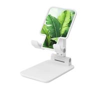 FZQVSLCM Cute Banana Leaves Cell Phone Stand for Desk Angle Height Adjustable Cell Phone Holder Folding Desktop Phone Stand Portable Cellphone Cradle Desktop Dock Compatible with All Phones