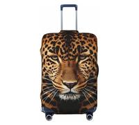 FZQVSLCM Depict a leopard Travel Luggage Cover Elastic Washable Suitcase Protector Anti-scratch Thicken Baggage Covers Fit 18-32 Inch, Black, S
