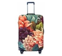 FZQVSLCM Flowers as background Travel Luggage Cover Elastic Washable Suitcase Protector Anti-scratch Thicken Baggage Covers Fit 18-32 Inch, Black, M