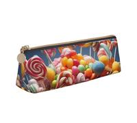 FZQVSLCM Pencil Case Leather Pen Bags Travel Makeup Bag Colour Candy Toiletry Bag Portable Cosmetic Bags Coin Purse