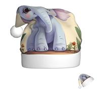 FZQVSLCM Santa Hat Cute elephant Christmas Hat with Plush Brim Santa Claus Hats Thicken Xmas Hats Party Headwear