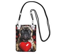 FZQVSLCM Small Crossbody Bags for Women Cell Phone Purse Waterproof Phone Bag French Bulldog Holding Wallet Purses Fanny Pack, Black, One Size