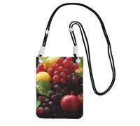 FZQVSLCM Small Crossbody Bags for Women Cell Phone Purse Waterproof Phone Bag Fresh fruits Wallet Purses Fanny Pack, Black, One Size