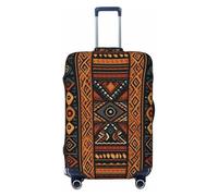 FZQVSLCM Traditional african design pattern Travel Luggage Cover Elastic Washable Suitcase Protector Anti-scratch Thicken Baggage Covers Fit 18-32 Inch, Black, S