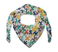 FZQVSWTX Silk Scarf for Women Square Different Jigsaw Puzzles Fashion Printed for Headscarf And Neck Scarf Lightweight Sunscreen Shawl 27 × 27 Inches, Different Jigsaw Puzzles, One Size