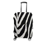 FZQVSWTX Washable Luggage Protector Suitcase Cover, Majestic Tiger Resting on A Rock Printed Travel Elastic Suitcase Protector Fits 19-32 Inch Luggage, Zebra Animal, M