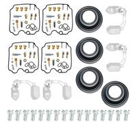 FZR250 FZR250R 1990-1999 Motorcycle Carburetor Repair Kit Fuel System Float Plunger Diaphragm Gaskets Kit(D4)