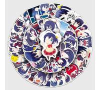 FZSM-50pcs Bird Tour six-Flower Cartoon Sticker Japanese Comic Middle Two Diseases Also Fall in Love Decoration Laptop Phone case Stickers