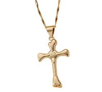 fztonk Crosses Necklace Charm Pendant Comfort Fits with Adjustable Length Chain for Everyday Wear Crosses Necklace