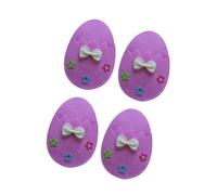 fztonk Of 4 Easters Eggs Silverware Holders Practical Eggs Styles Cutlery Covers Great for Seasonal Home Decors Dinner Accessories