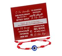 fztonk Practical Red Thread Adjustable Symbolic Jewelry for Positive Energy Luck Seekers