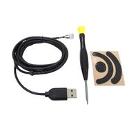 fztonk Rubber Cable with NonSlip Feet Skates and Metal Screwdriver for G403 Smooth Gaming and Use Rubber Wire Replacement