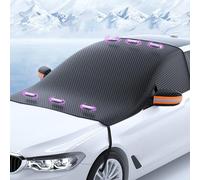 FZTZSQ Car Winter Windscreen Snow Covers for VW Scirocco/Scirocco R/GTS 3.Gen 2009-2012 2013 2014 2015 2016 2017, All Weather Water Resistent Snow Ice Frost Half Car Cover Accessories