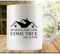 fzu Making Dreams Come True 11Oz Mug, Double Side Printed White Coffee Mug Perfect Funny Gift For Everyone
