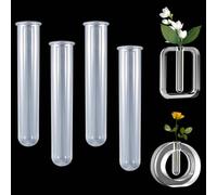 FZYCOM 4Pcs Acrylic Test Tubes for Vase Resin Mold, Acrylic Test Tubes for Plant Propagation Station, Epoxy Silicone Mould, Resin Casting Mould, Tubes, Vases for Hydroponic Plants, Flowers