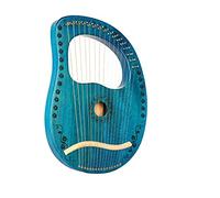 FZYE Lyre Harp, With Tuning Wrench Mahogany Material Lyre Harp 16?String 16?Tone Tunable Mahogany Small Portable Musical Instrument